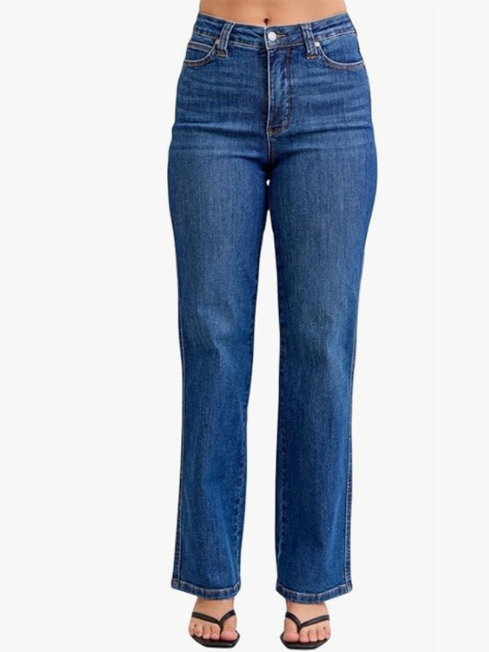 Judy Blue High Rise Tummy Control Basic Straight Leg Jeans